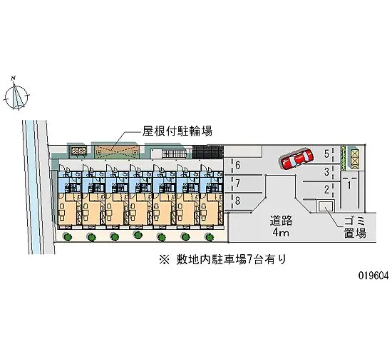 ★手数料０円★岡山市南区豊成１丁目　月極駐車場（LP）